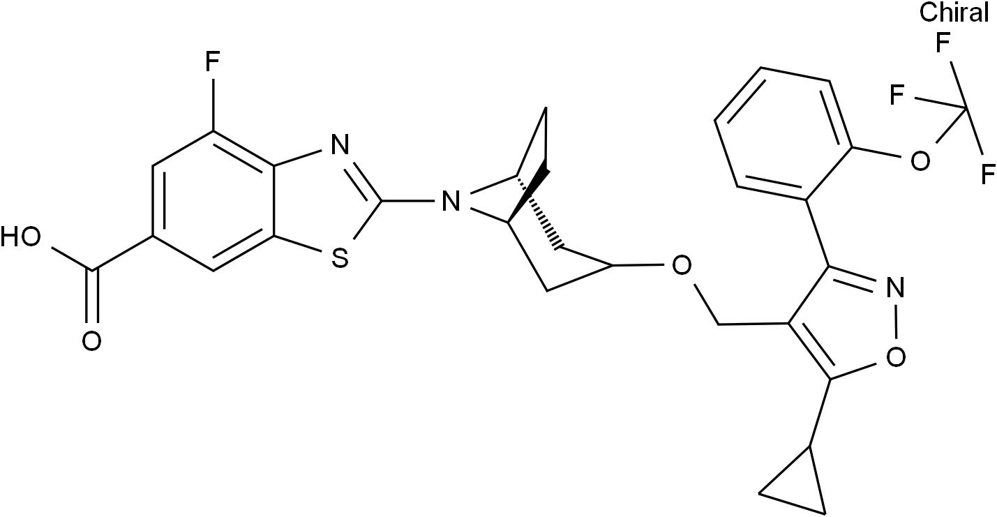 Tropifexor LJN452 FXR激动剂 CAS 1383816 29 2