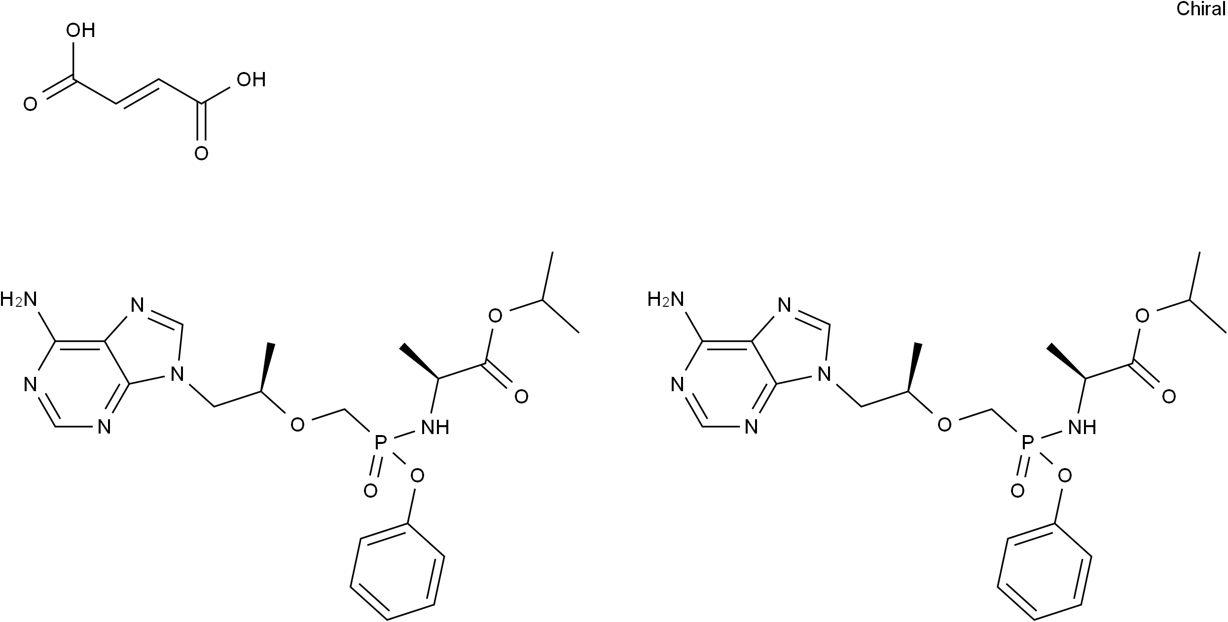 Tenofovir Alafenamide Hemifumarate HIV-1核苷酸逆转录酶抑制剂|CAS 1392275-56-7