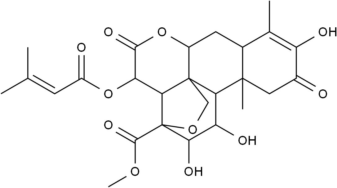 鸦胆子苦醇 Brusatol NRF2抑制剂|CAS 14907-98-3